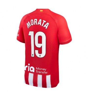 Atletico Madrid Alvaro Morata #19 Kotipaita 2023-24 Lyhyet Hihat